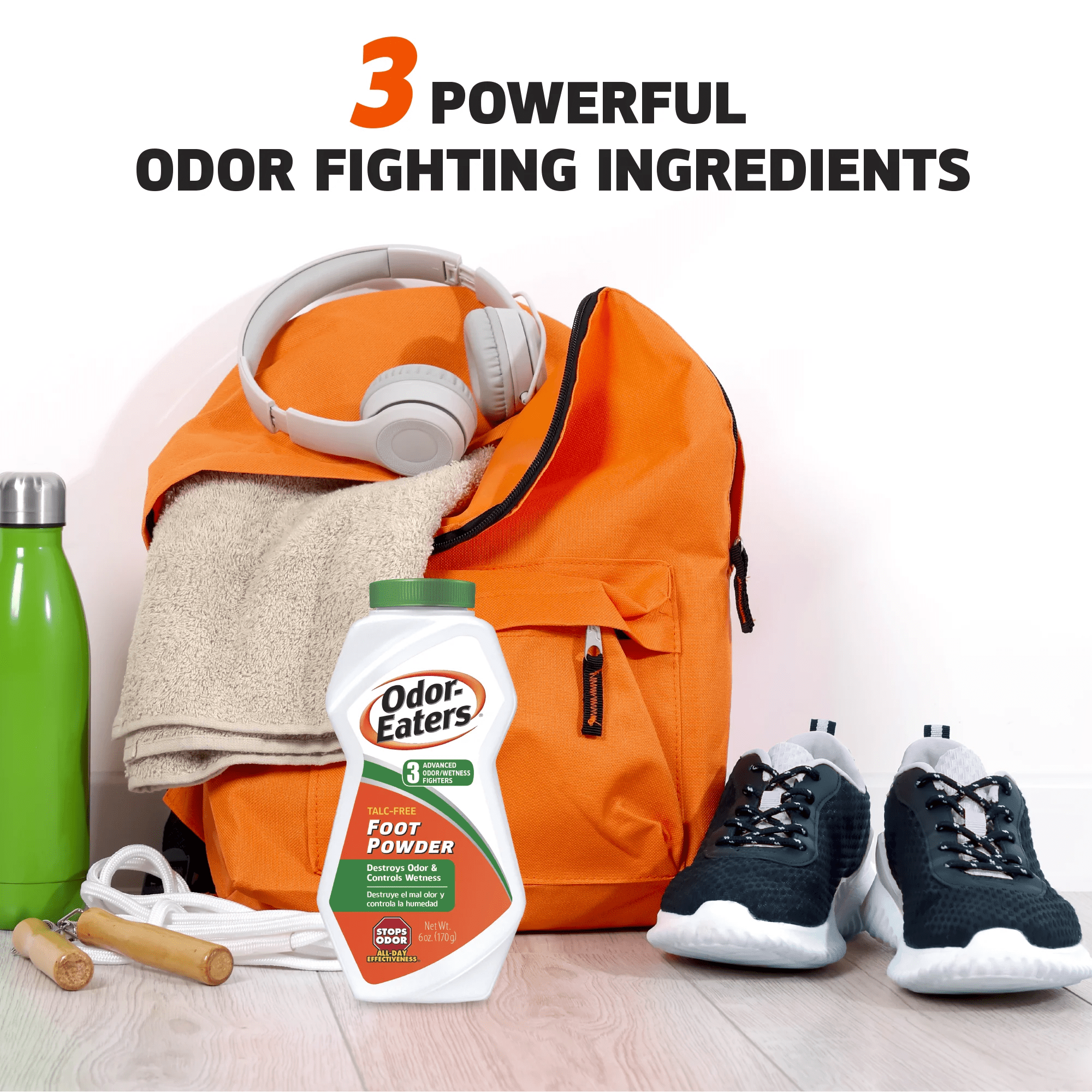 Odor - Eaters 3 advanced odor fighter Foot Powder, Destroys odor and controls wetness - 170 gOdor - EatersB007V7O9PMFoot care PowderFoot care Powder