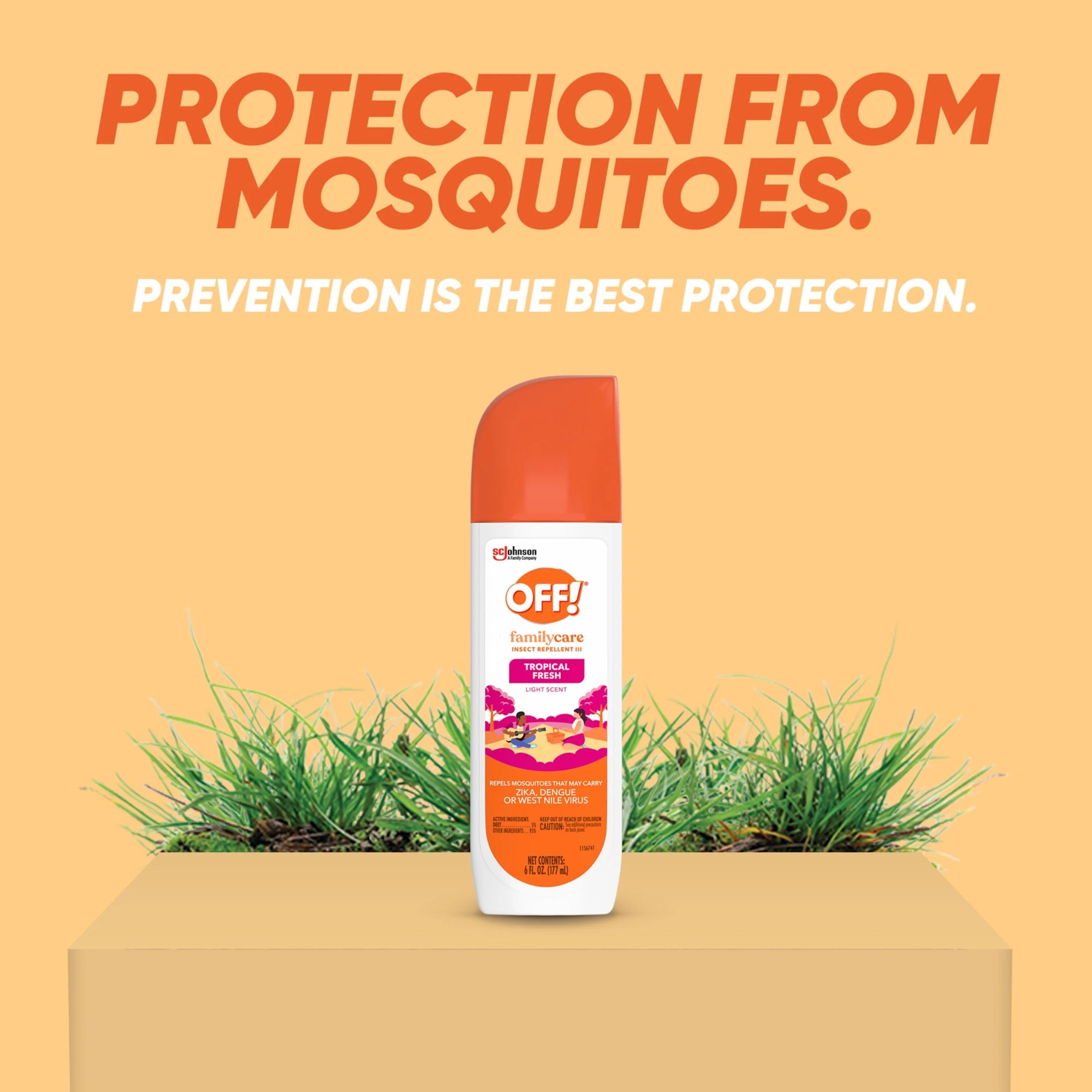 OFF! FamilyCare Insect Repellent III, Tropical Fresh, Non - Greasy Bug Spray - 177 gOFF!Insect RepellentInsect Repellent