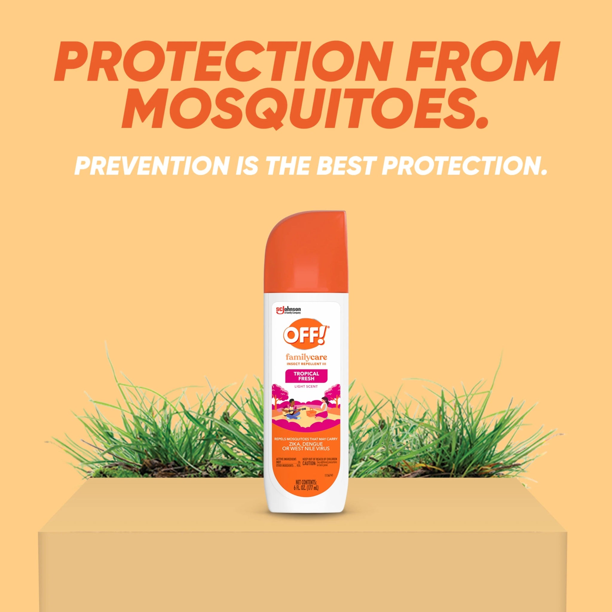 OFF! FamilyCare Insect Repellent III, Tropical Fresh, Non - Greasy Bug Spray - 177 gOFF!Insect RepellentInsect Repellent