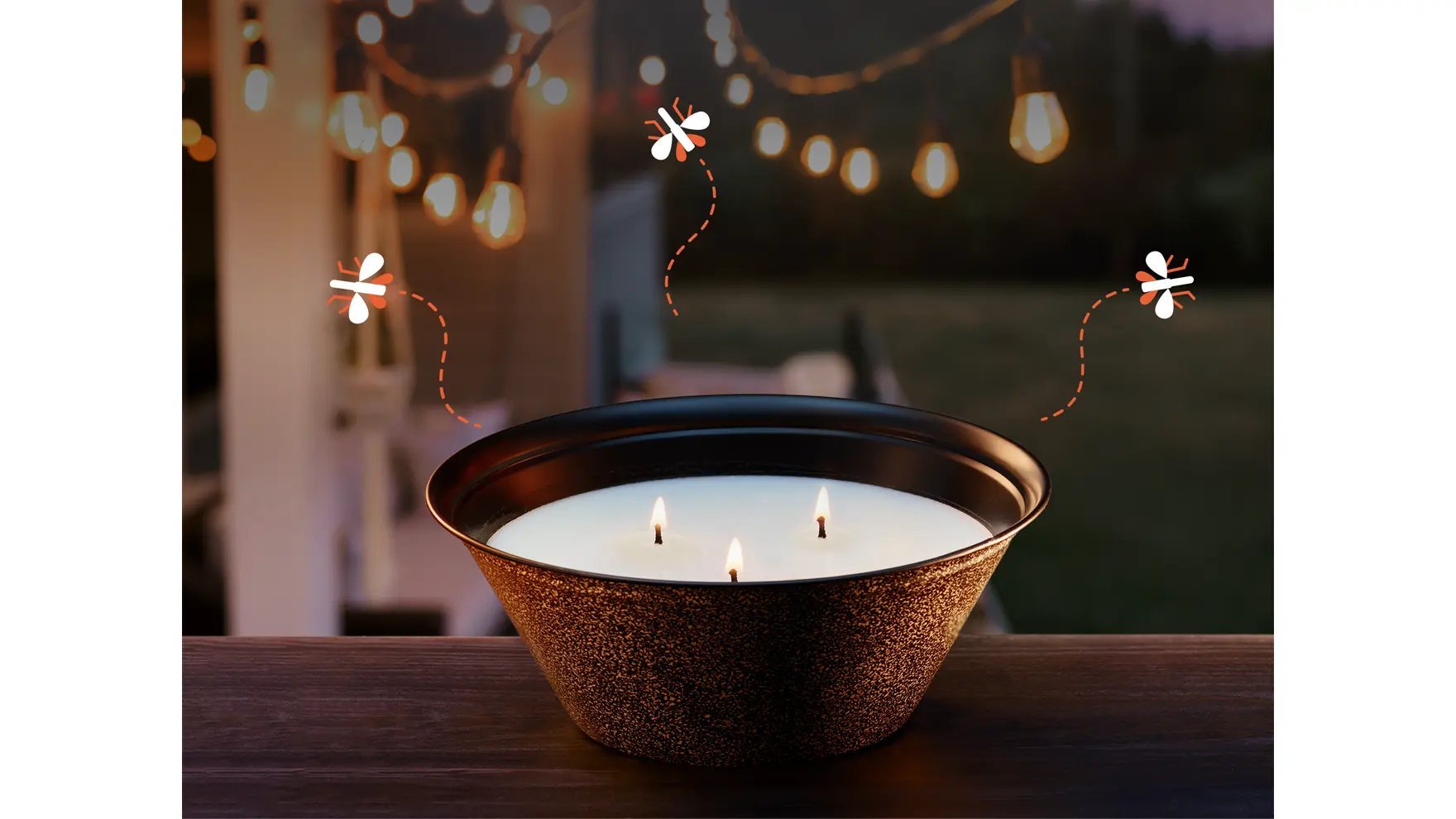 Off! Table top Triple - Wick Citronella Candle - 652 gOFF!046500711701Insect RepellentInsect Repellent