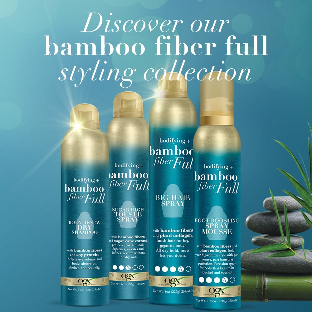 Ogx bodifying+ Bamboo Fiber Full Tousle Spray - 178 mlOGX022796640352Hair SprayHair Spray