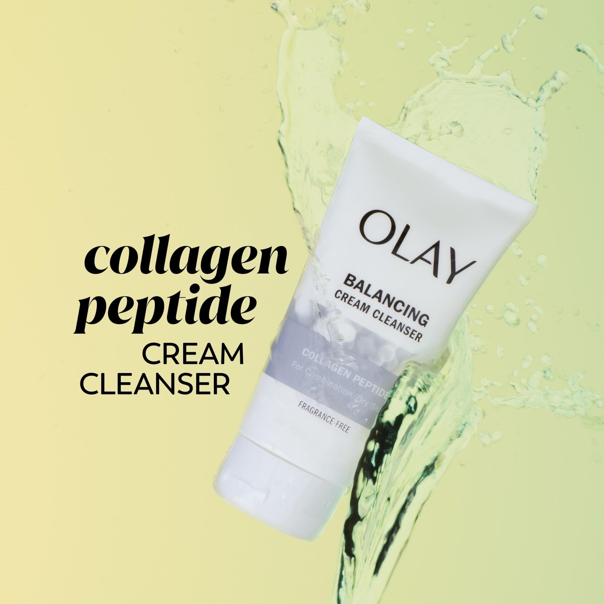 Olay Balancing cream cleanser with Collagen Peptide, Firming Cream Cleanser Face Wash, Fragrance - free - 150 MlOlay075609199974CleanserCleanser