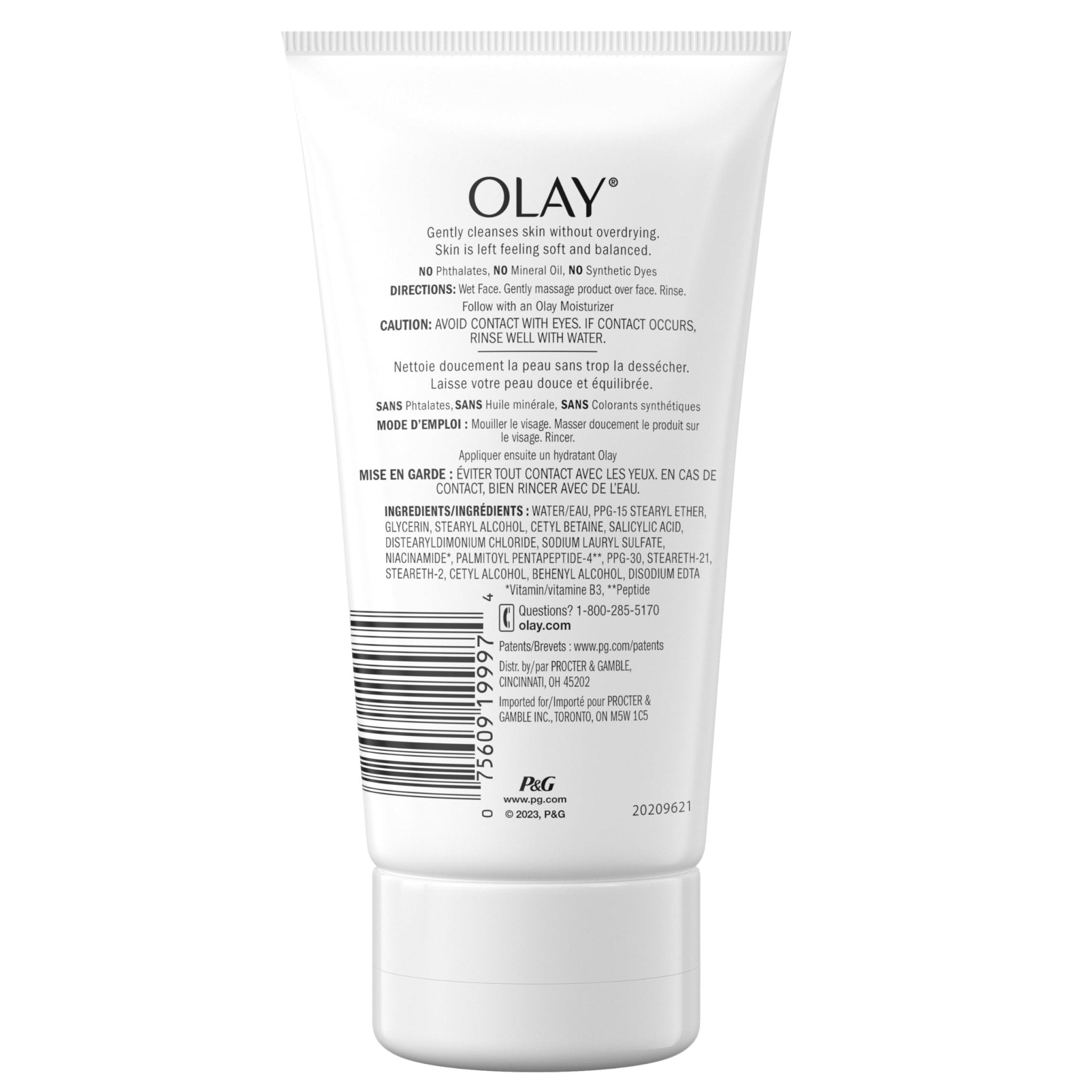 Olay Balancing cream cleanser with Collagen Peptide, Firming Cream Cleanser Face Wash, Fragrance - free - 150 MlOlay075609199974CleanserCleanser