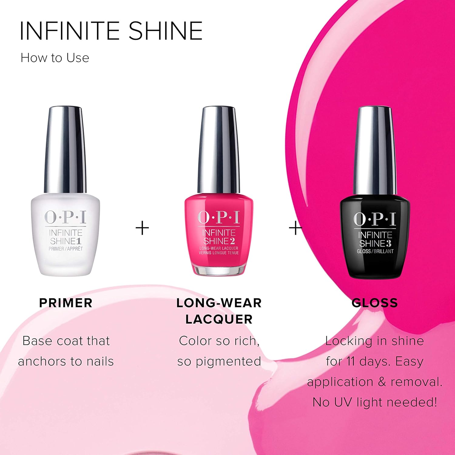 OPI Infinite Shine 2 Long Wear Lacquer, (Pink) on Canvas, Light Pink Long - Lasting Nail Polish,0.5 fl oz.DealzlotB002714QFA