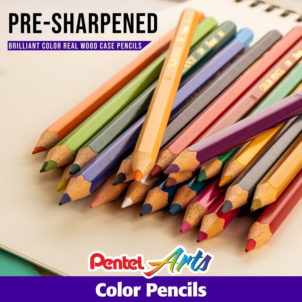 Pentel COLORED PENCIL SET OF 24Pentel072512245651Colored PencilsColored Pencils