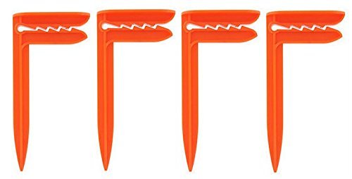PFive 4 Anchor Stakes Clamps Claim it - Picnic Blanket, Beach Towel Holders on Sand or Lawn - Secure Tarps & Camping Tent - No More Fly Away Towels & Blankets - MulticolorPfiveAnchor ClipAnchor Clip