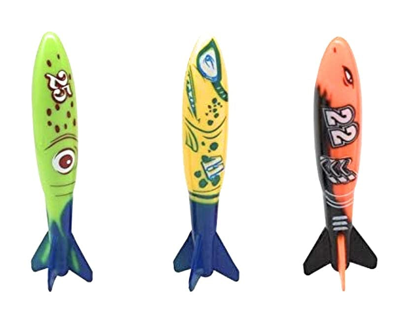 Pfive Diving Torpedo Rocket Throwing Toy Pool Diving Game Summer Underwater ToysPfive042887428119Pool ToyPool Toy