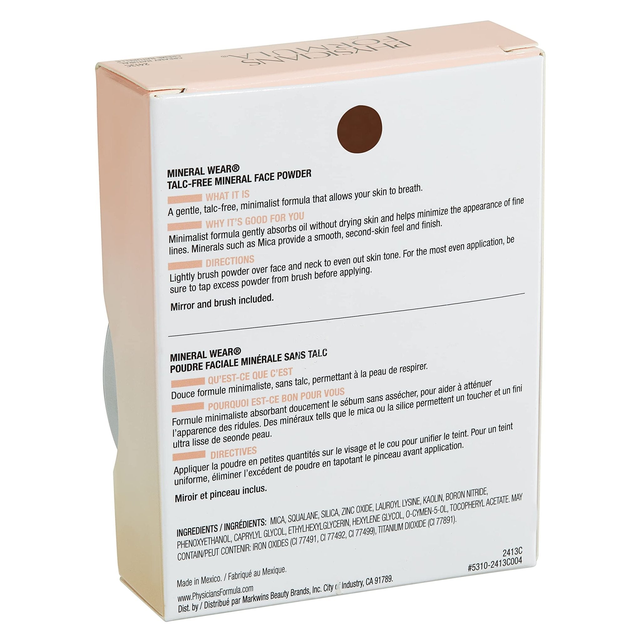 Physicians Formula Mineral Wear Talc Free Mineral Pressed Face Powder - 9 gmPhysicians Formula044386062016Face PowderFace Powder