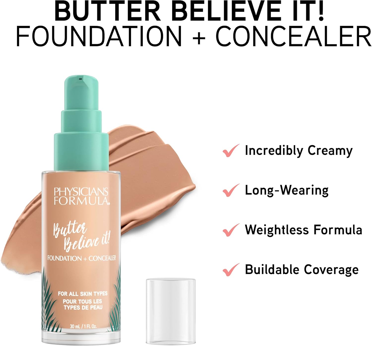 Physicians Formula Murumuru Butter Believe It! Foundation + Concealer - 30 mlPhysicians Formula044386117594FoundationFoundation