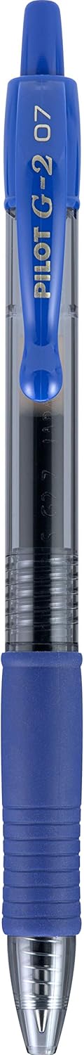 Pilot G2 Premium Gel Roller Pens, Fine Point 0.7 mm, Blue, Pack of 2Pilot823019726989PenPen
