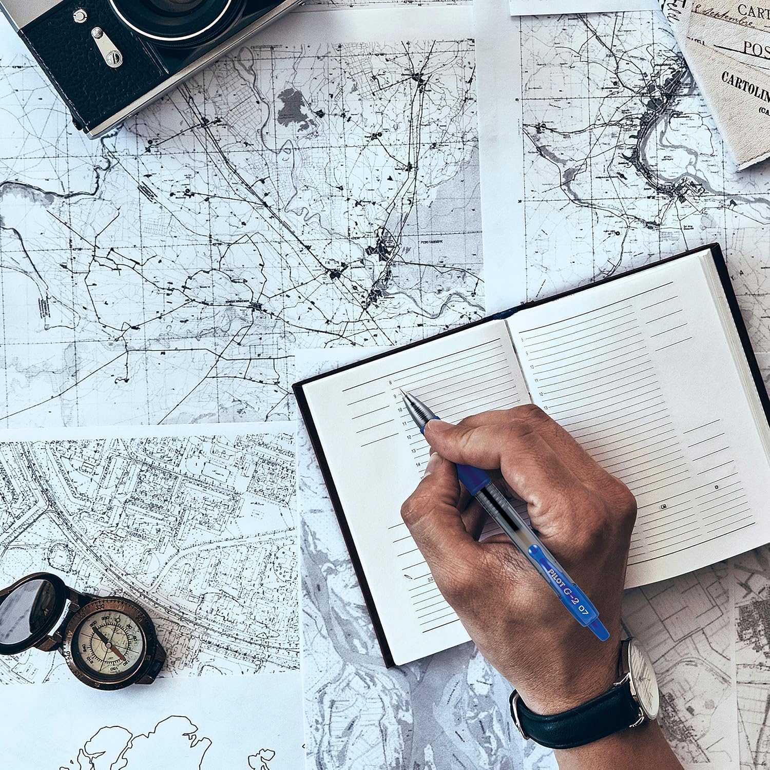 Pilot G2 Premium Gel Roller Pens, Fine Point 0.7 mm, Blue, Pack of 2Pilot823019726989PenPen