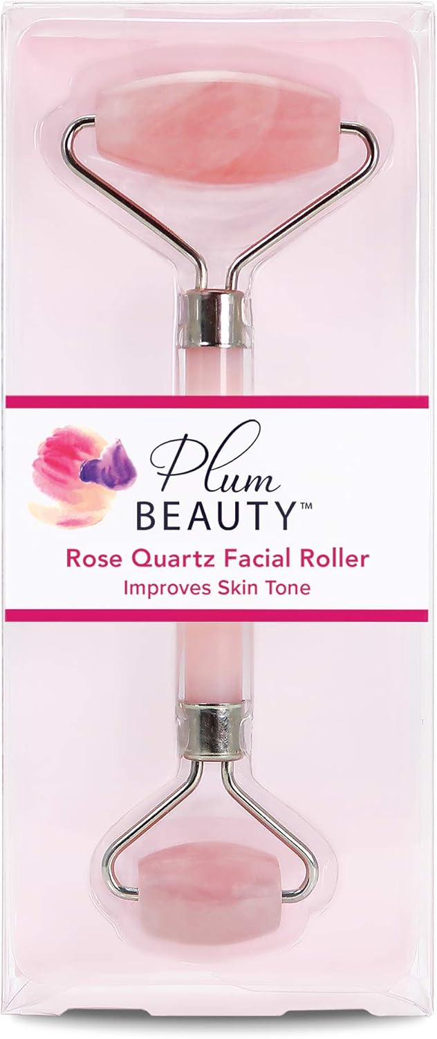 Plum Beauty Rose Quartz Facial Roller, Improves Skin TonePlum Beauty843445024602Facial RollersFacial Rollers