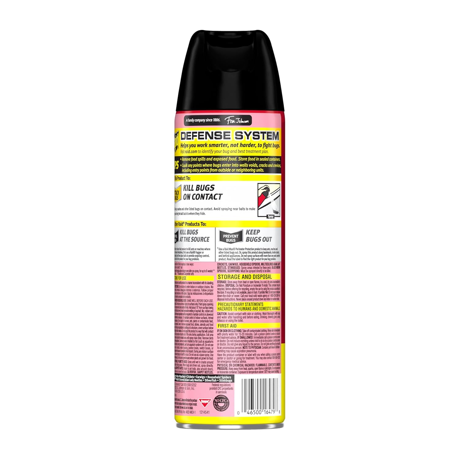 Raid Ant and Roach Aerosol Killer - Lemon Scent, 17.5 OzRaidB003V04OIAInsect KillerInsect Killer