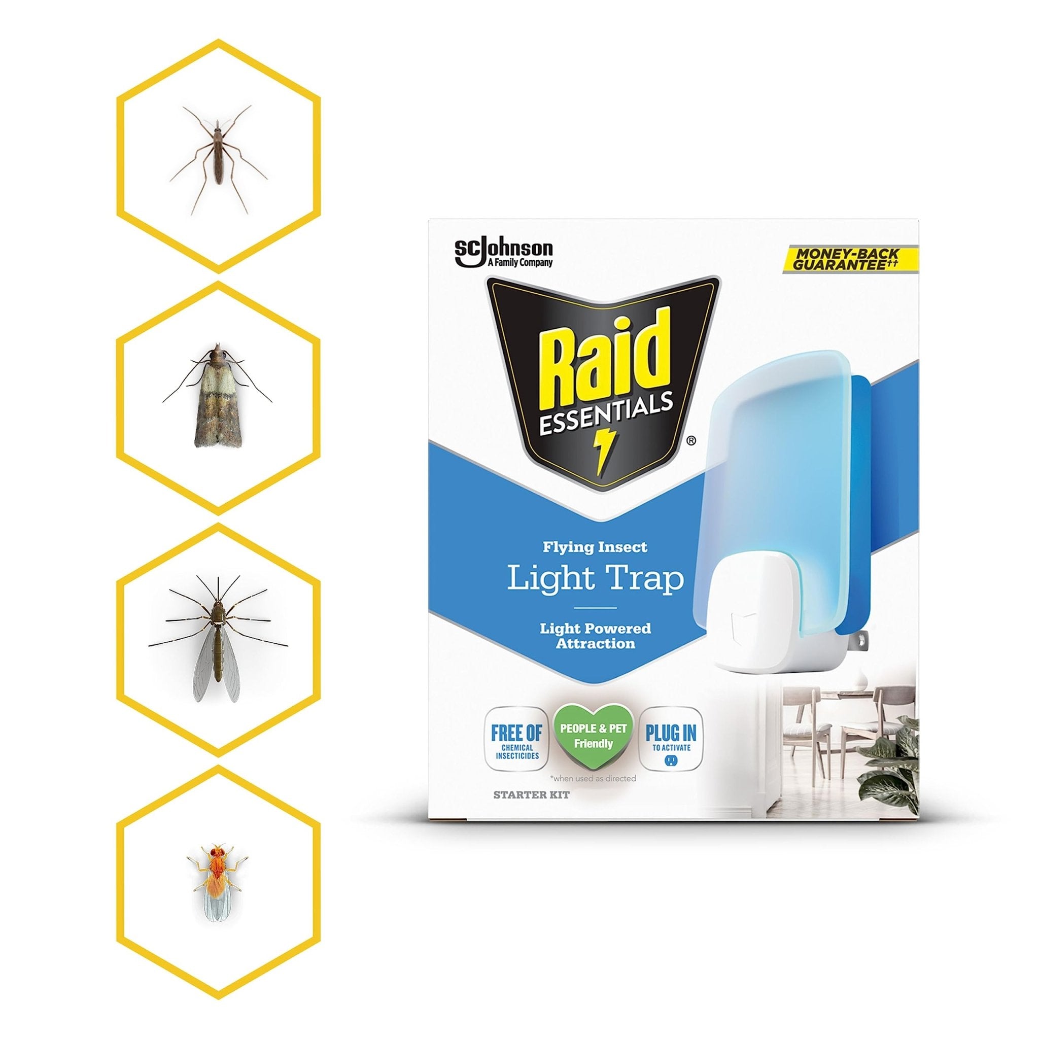 Raid Essentials Flying Insect Light Trap Refills, 2 Light Trap Refill CartridgesRaid046500032301Flying Insect Light TrapFlying Insect Light Trap