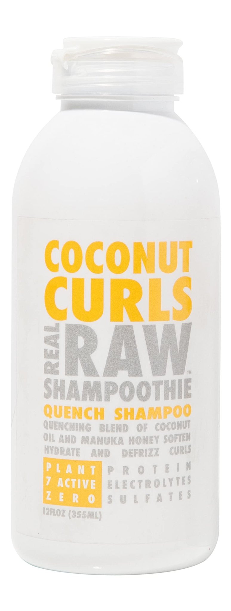 Real Raw Coconut Curls Quench Shampoo - Hydrate, Enhance, Define Curls - Defrizz and Detangle - 355 mlReal Raw854554006052ShampooShampoo
