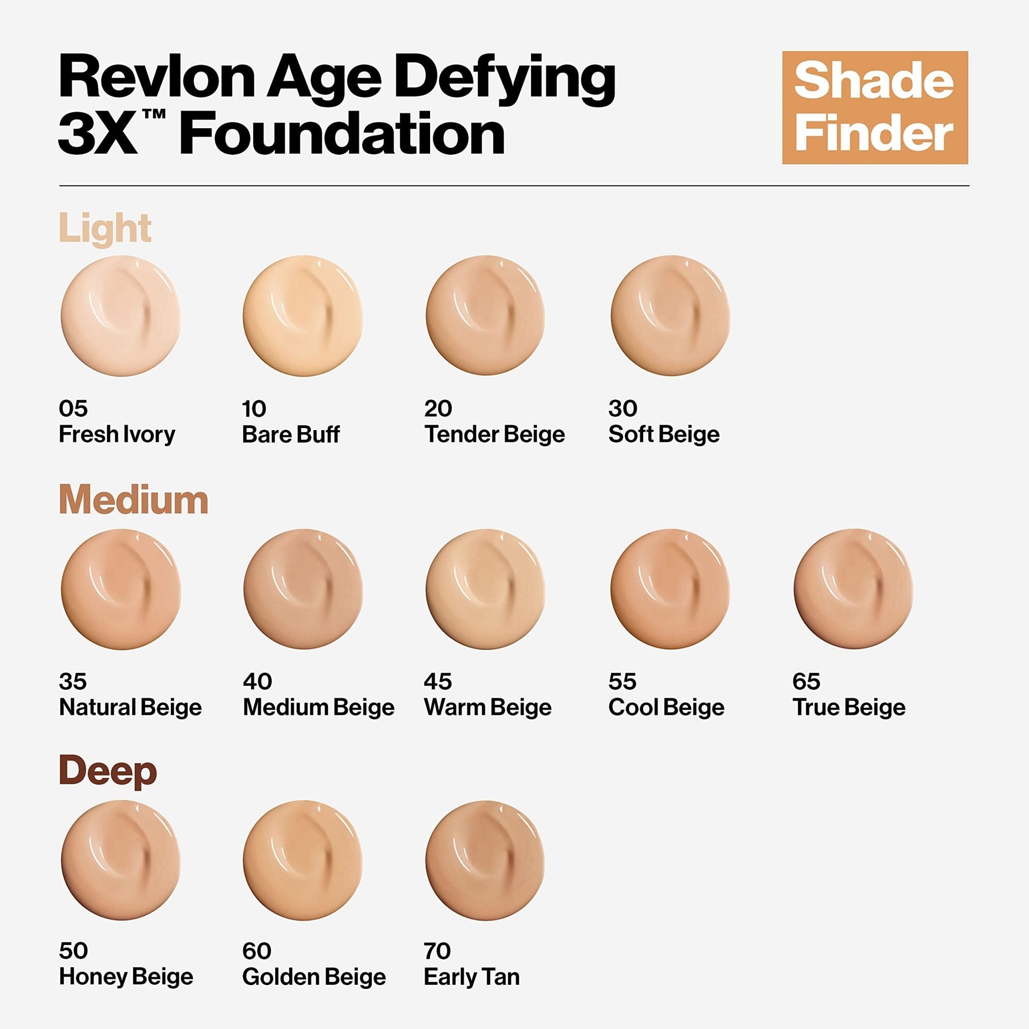 Revlon Age Defying 3X Liquid Foundation, Broad Spectrum SPF 20 - 30 mlRevlon309974531306FoundationFoundation