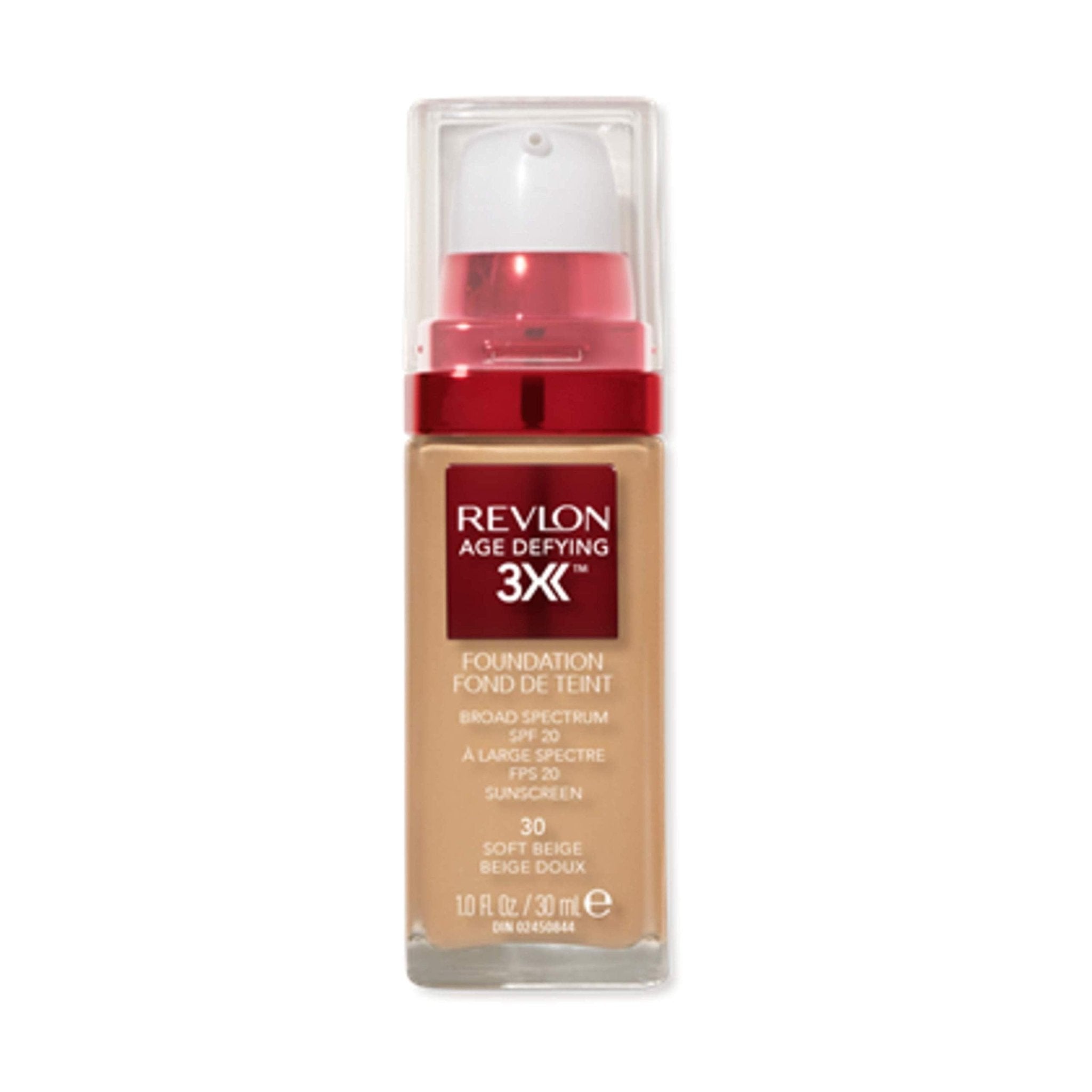 Revlon Age Defying 3X Liquid Foundation, Broad Spectrum SPF 20 - 30 mlRevlon309974531306FoundationFoundation