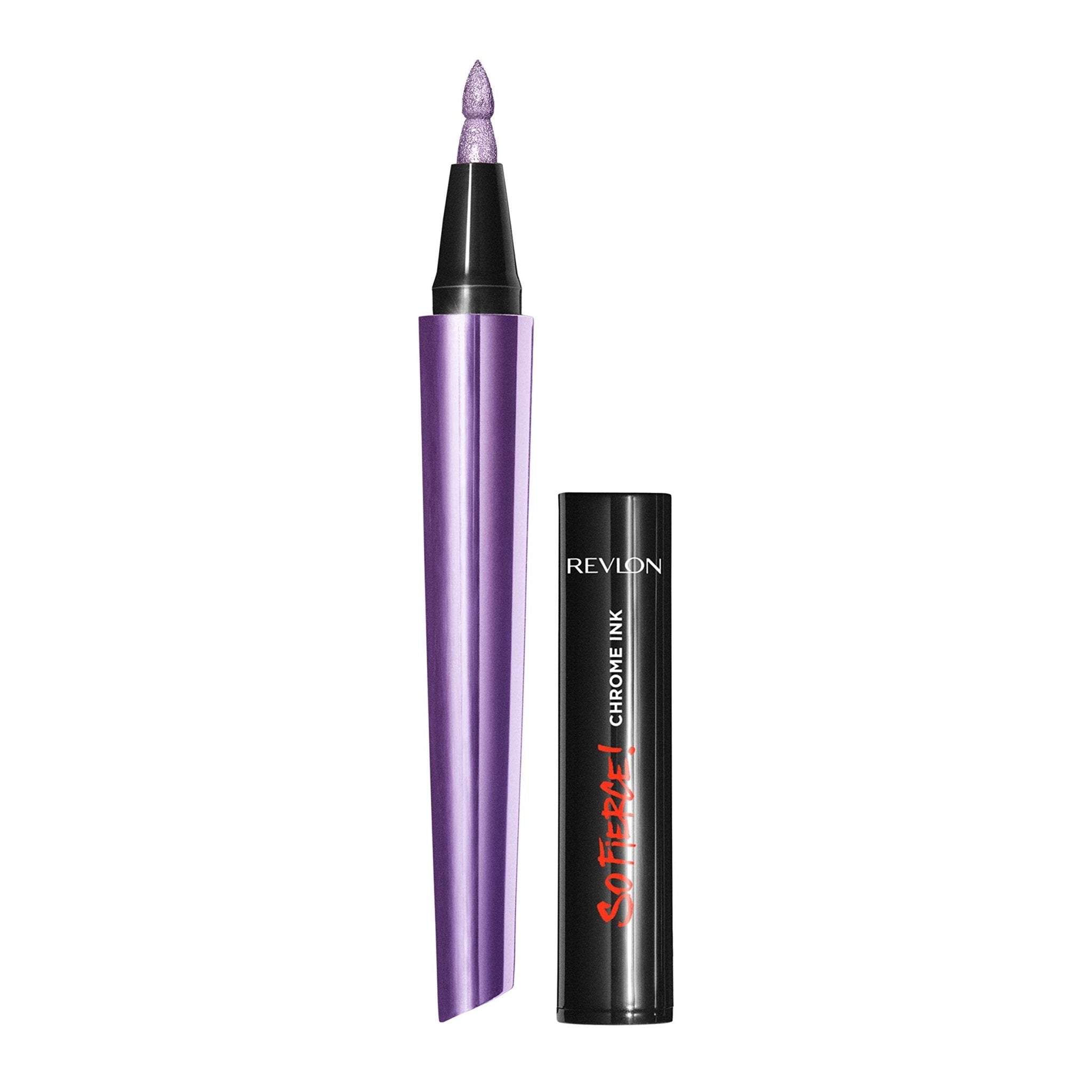 Revlon So Fierce Chrome Ink Liquid Eyeliner, Longlasting Bold Metallic Pen Liner with Dip Ink Cap for Pearl, Shimmer BlendRevlon309970131395EyelinerEyeliner