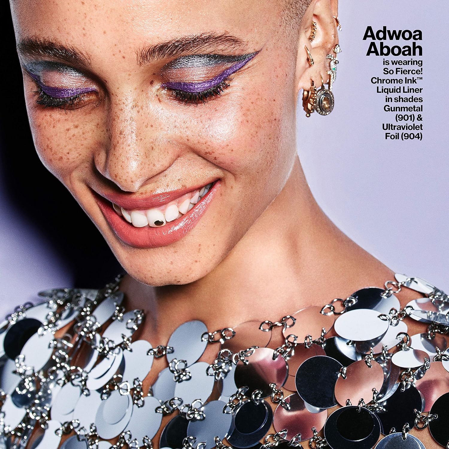 Revlon So Fierce Chrome Ink Liquid Eyeliner, Longlasting Bold Metallic Pen Liner with Dip Ink Cap for Pearl, Shimmer BlendRevlon309970131395EyelinerEyeliner