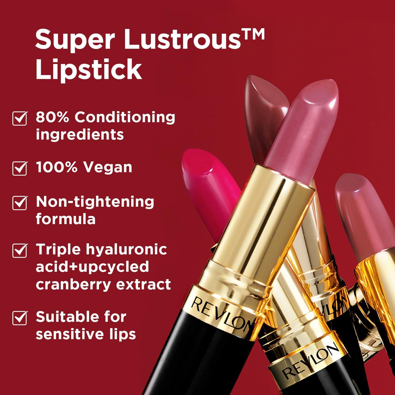 Revlon Super Lustrous Lipstick, Creamy Formula For Soft, Fuller - Looking LipsRevlon885901531392LipstickLipstick