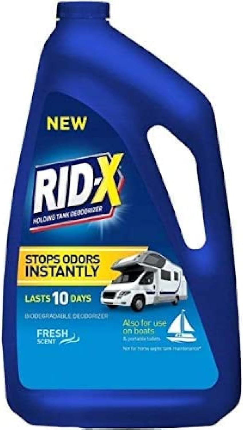 Rid - X Holding Tank Deodorizer Liquid, Stops Odors Instantly - Fresh ScentRid - X019200842549RV Tank DeodorizerRV Tank Deodorizer