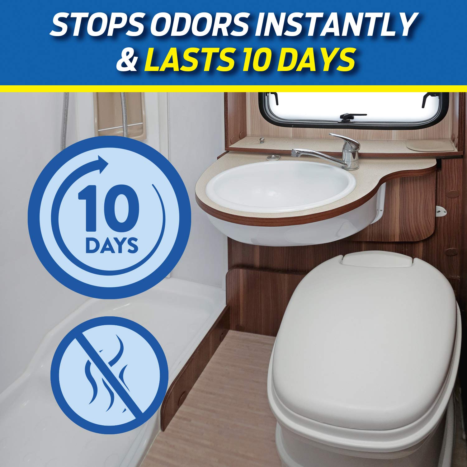 Rid - X Holding Tank Deodorizer Liquid, Stops Odors Instantly - Fresh ScentRid - X019200842556RV Tank DeodorizerRV Tank Deodorizer