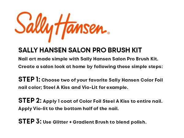 Sally Hansen Nail Salon Pro Kit, Nail Art Brush Kit, Nail Tools KitSally Hansen3616302748693Nail ToolsNail Tools