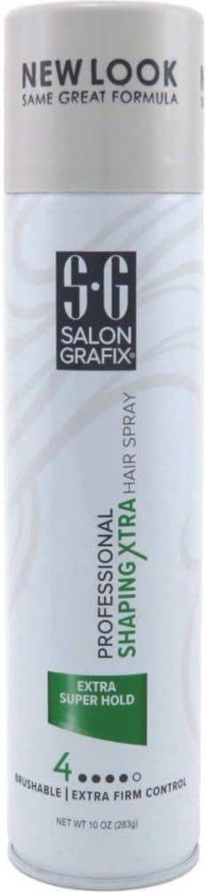 Salon Grafix Profession Shaping Xtra Hair Spray, Extra Super Hold 4 - 10 OzSalon Grafix034044125573Hair SprayHair Spray