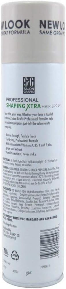 Salon Grafix Profession Shaping Xtra Hair Spray, Extra Super Hold 4 - 10 OzSalon Grafix034044125573Hair SprayHair Spray
