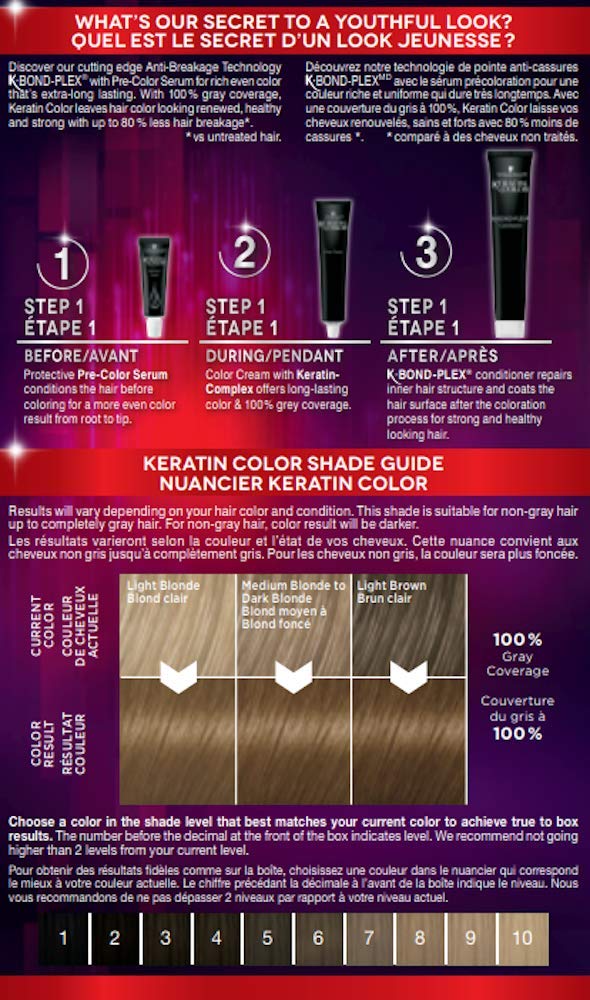 Schwarzkopf Keratin Color Rich Even Permanent Hair Color Cream - 7.0 Dark BlondeSchwarzkopf017000207889Hair ColorHair Color