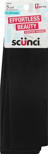 Scunci Effortless Beauty Wide Stretch Basic HeadwrapsScunci885266064948HeadbandsHeadbands