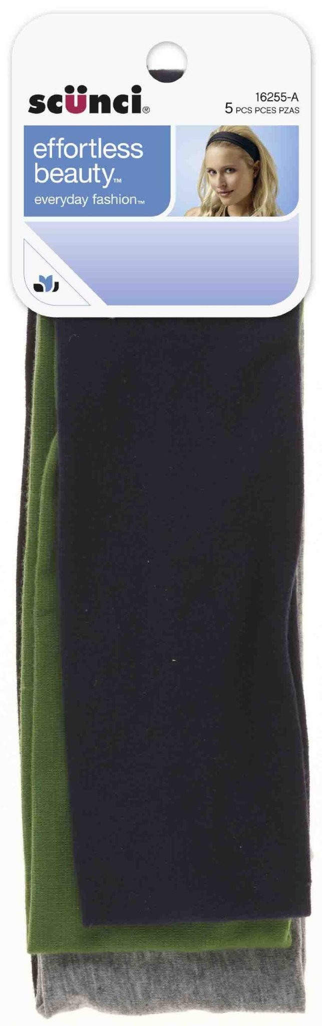Scunci Effortless Beauty Wide Stretch Basic HeadwrapsScunci885266064948HeadbandsHeadbands