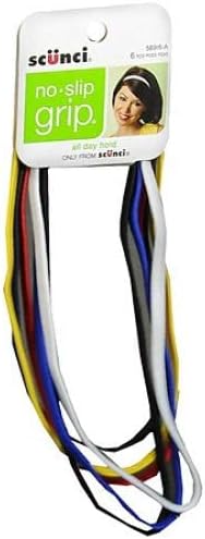 Scunci No Slip Grip All Day Hold Skinny Headwraps, 6pkScunci043194589166HeadbandsHeadbands