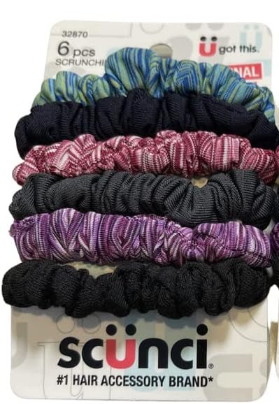 Scunci The Original 6 pcs Scrunchies, MulticolorScunci043194328703ScrunchiesScrunchies