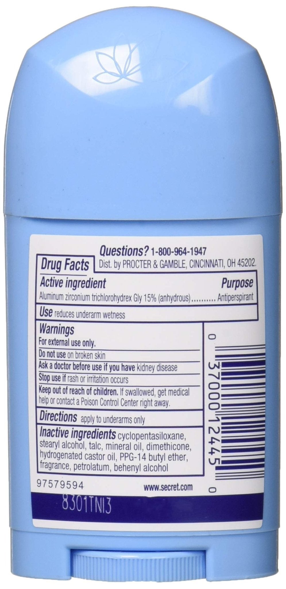 Secret Solid Antiperspirant and Deodorant - Shower Fresh Scent, 48 gSecret884873728588Deodorants and AntiperspirantsDeodorants and Antiperspirants