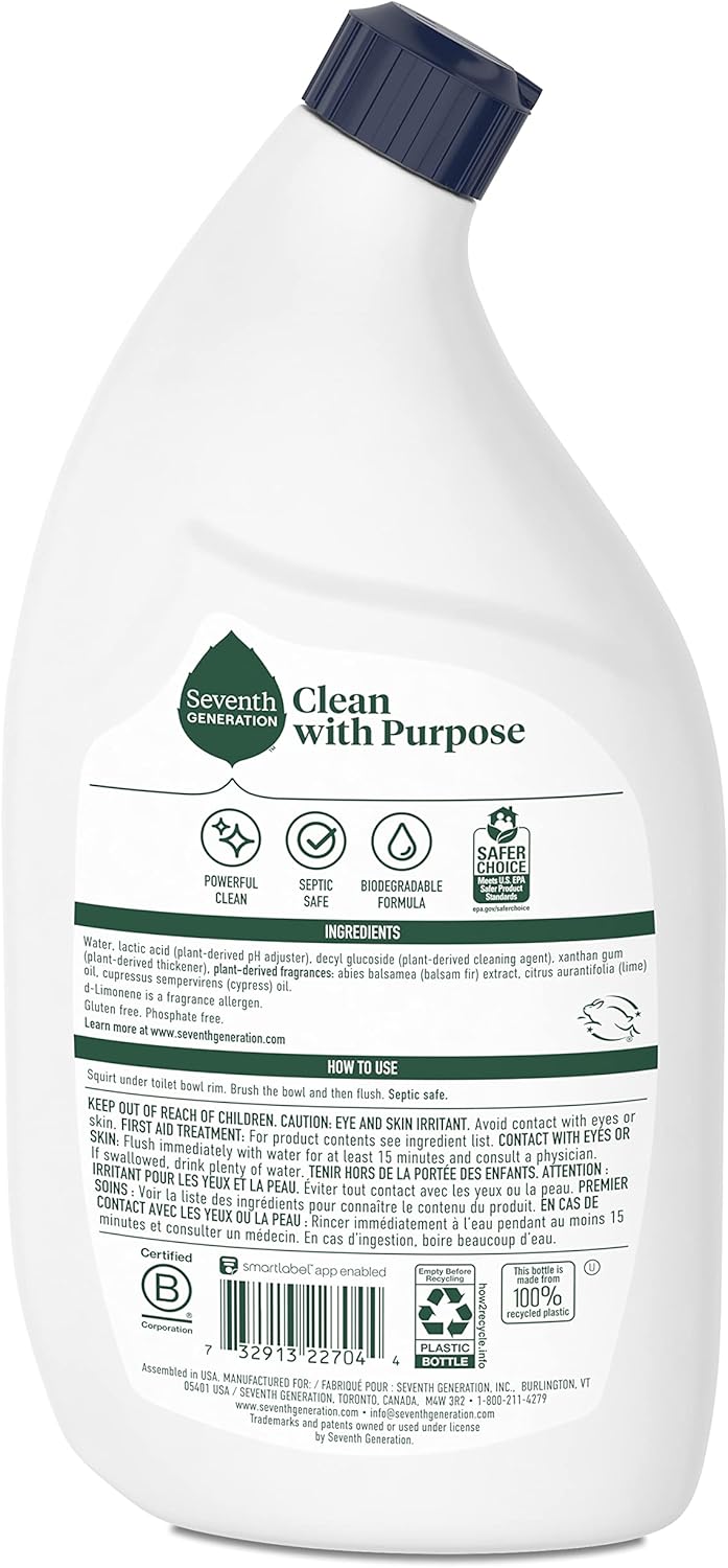 Seventh Generation Toilet Bowl Cleaner - Emerald Cypress And Fir , 946 mlSeventh Generation732913227044Toilet Bowl CleanersToilet Bowl Cleaners