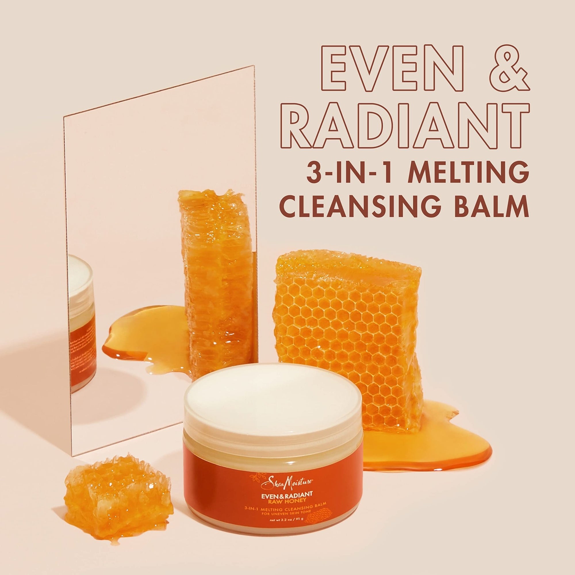 Shea Moisture Even and Radiant Raw Honey 3 - in - 1 Melting Cleansing Balm - 91 gShea Moisture764302019831Face CleanserFace Cleanser