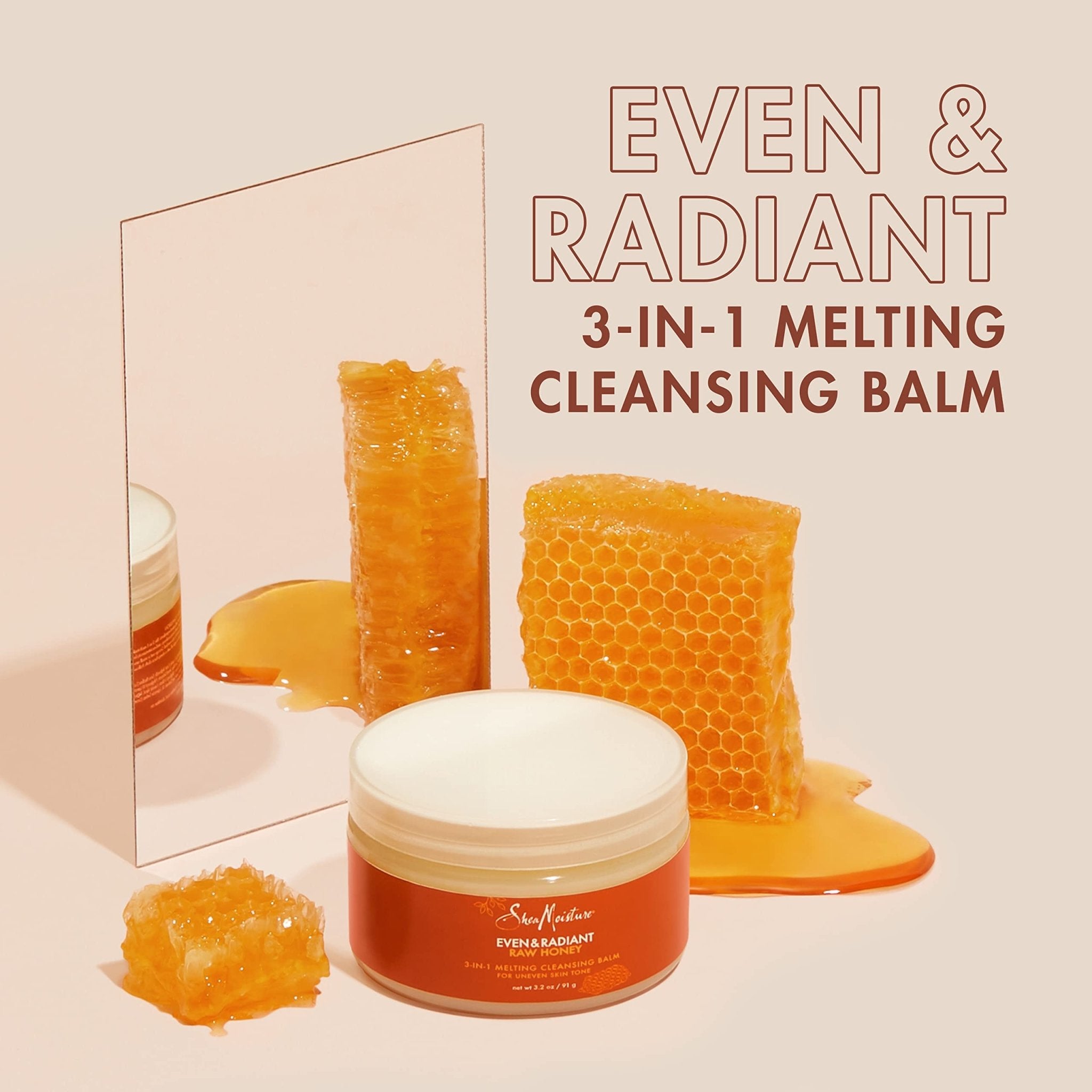Shea Moisture Even and Radiant Raw Honey 3 - in - 1 Melting Cleansing Balm - 91 gShea Moisture764302019831Face CleanserFace Cleanser