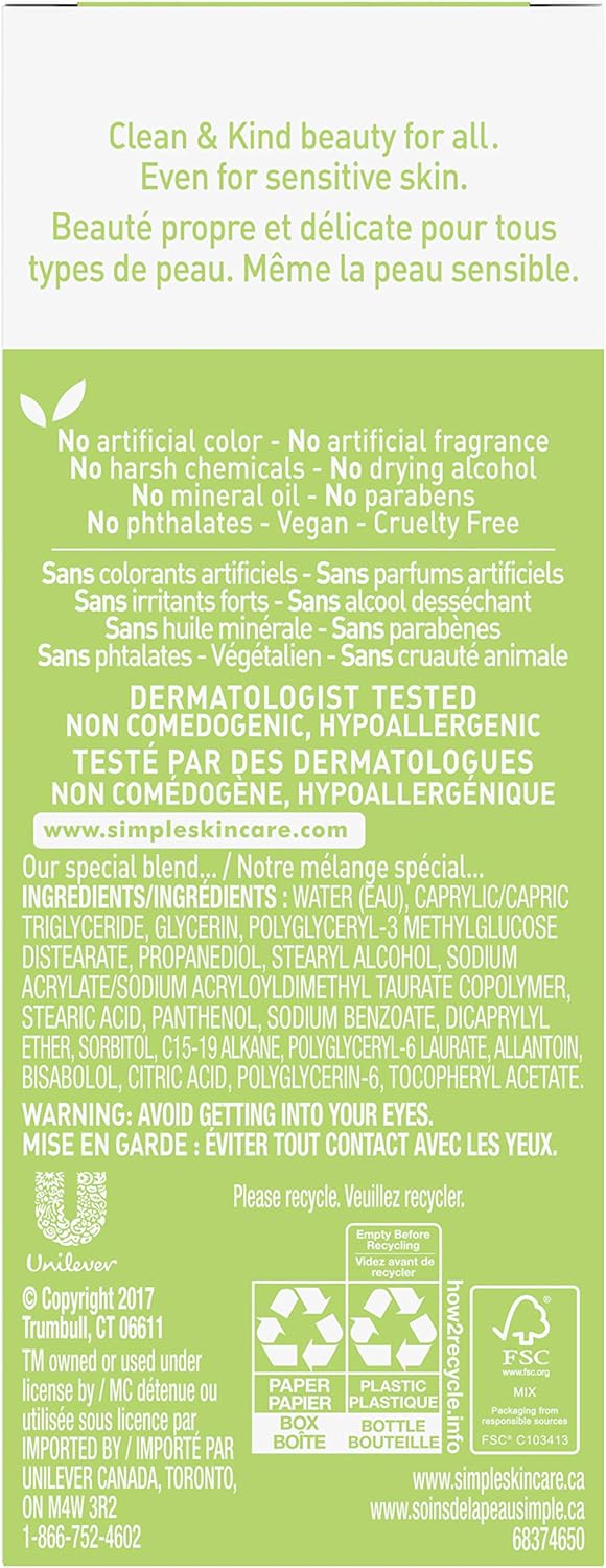 Simple Kind to Skin Replenishing Rich 12 - Hour Face Moisturizer - 124 mlSimple087300700120Face MoisturizersFace Moisturizers