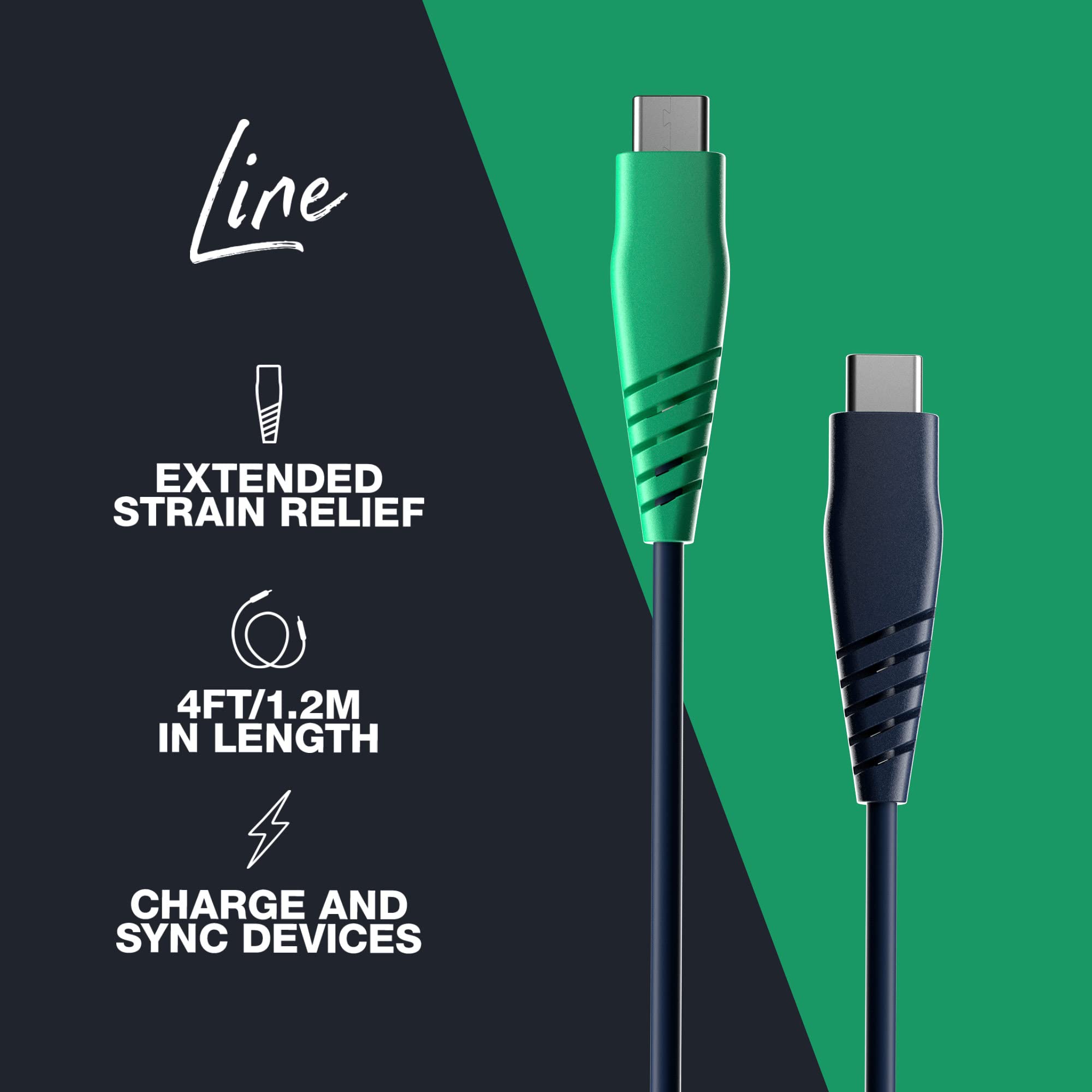 Skullcandy Line Charger Cable, Fast Charging - 4 ftSkullcandy878615095793USB CablesUSB Cables