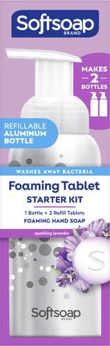 Softsoap Foaming Tablet Starter Kit, Foaming Hand Soap - Sparkling Lavender Starter Kit with Pump and 2 TabsSoftsoap035000987228Hand WashHand Wash