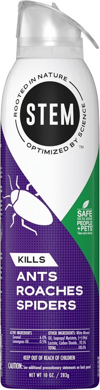Stem Kills Ants, Roaches And Spiders, Plant - Based Active Ingredient Bug Spray - 283 gStem046500032820Bug sprayBug spray