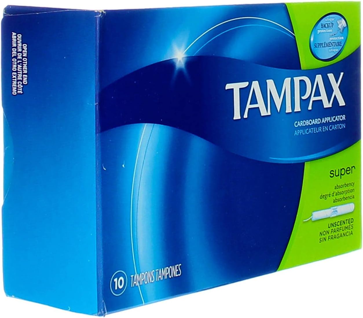 Tampax Regular Tampons with Flushable Biodegradable Cardboard Applicator - 10 ctTampax073010314092TamponsTampons