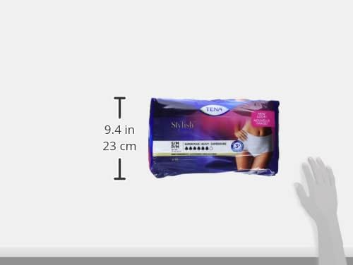 TENA Stylish White Incontinence Underwear for Women - Super Plus Heavy, Large, 16 CountTENA768702549004Incontinence UnderwearIncontinence Underwear