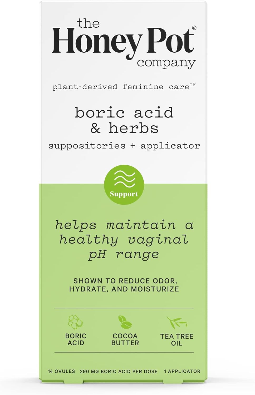 The Honey Pot Company Plant Derived Feminine Care Suppositories - 14ctThe Honey Pot Company851669008582Feminine CareFeminine Care