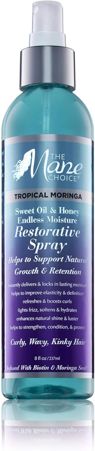 The Mane Choice Tropical Moringa Sweet Oil & Honey Endless Moisture Restorative Spray - 237 ml‎The Mane Choice859340007183Hair SprayHair Spray