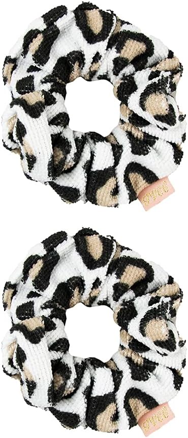 The Vintage Cosmetic Company, Microfibre Hair Scrunchies for Wet Hairs - Leopard Print Design 2 SetThe Vintage Cosmetic Company5060626697942Hair TieHair Tie