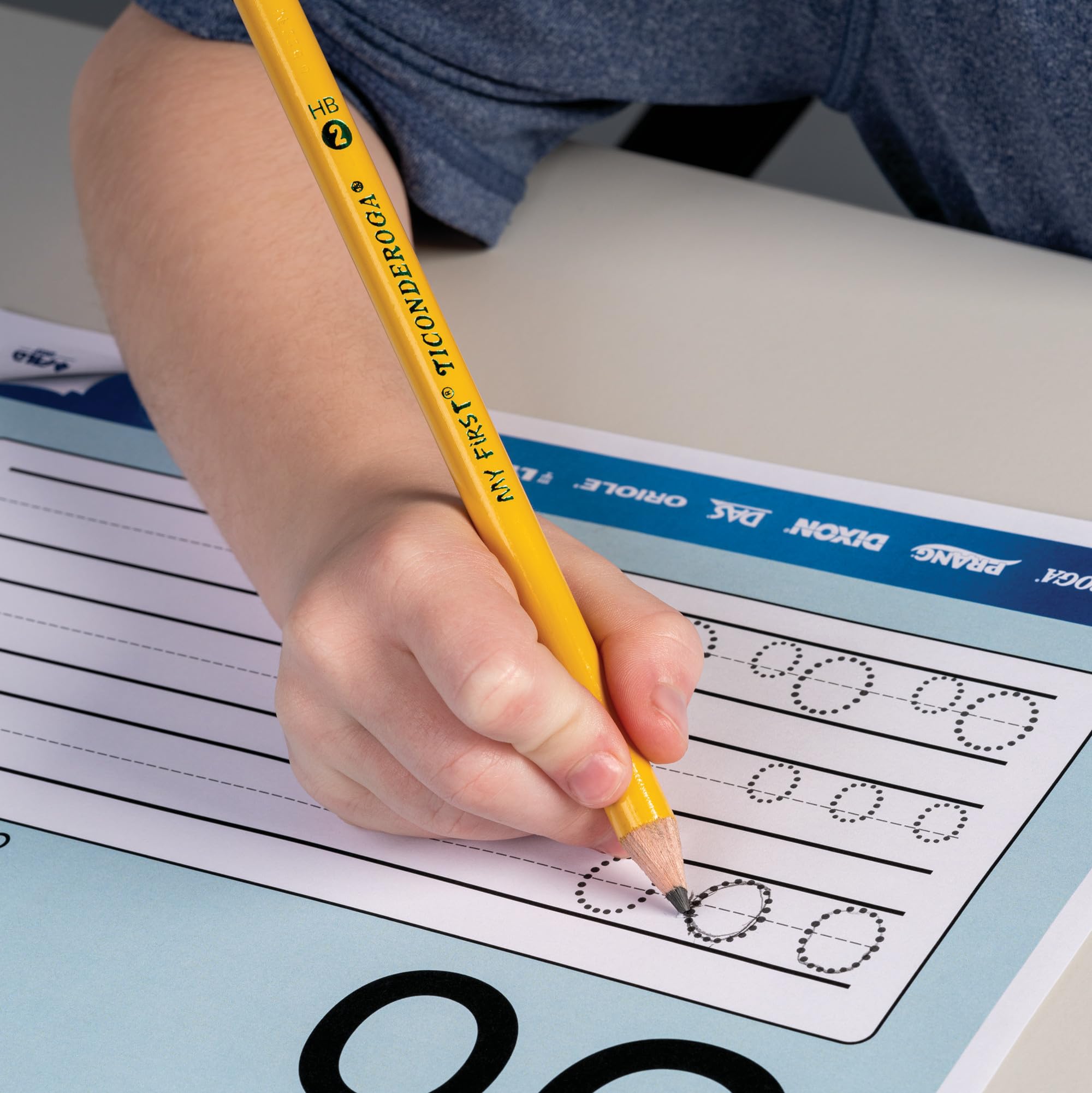 TICONDEROGA My First Pencils, Rounded Wood - Cased 2 HB Soft, Pre - Sharpened with Eraser, Yellow, 2 - PackTICONDEROGA300715237945Wooden PencilsWooden Pencils