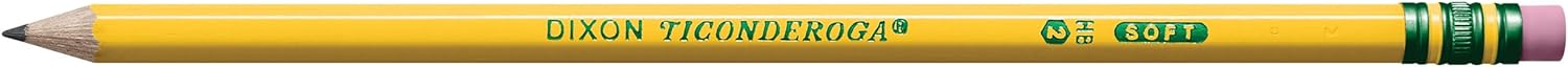 Ticonderoga Wood - Cased Pencils, Pre - Sharpened, 2 HB Soft, Yellow, 10 CountTICONDEROGA696721072992Wooden PencilsWooden Pencils