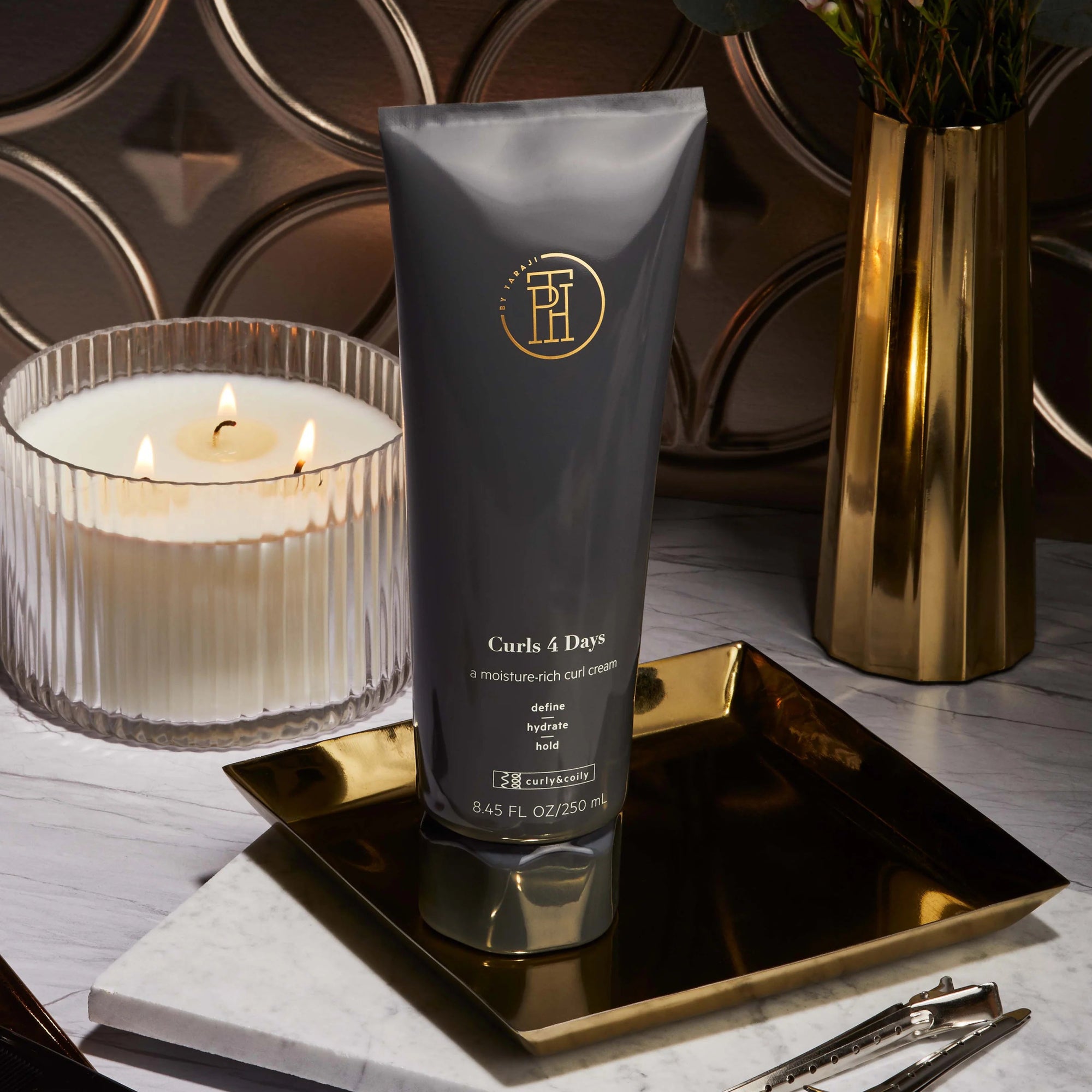 TPH by Taraji - Curls 4 Days, Moisture Rich Curl Cream to Define, Hydrate & Hold - 250 mlTPH by Taraji840797141636Hair CreamHair Cream